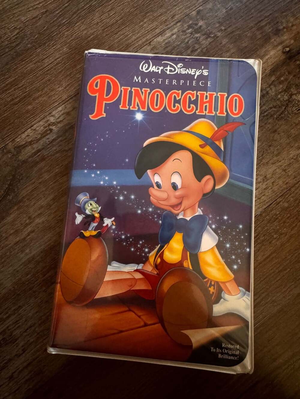 Walt Disney Masterpiece Pinocchio VHS Tape Clamshell Case